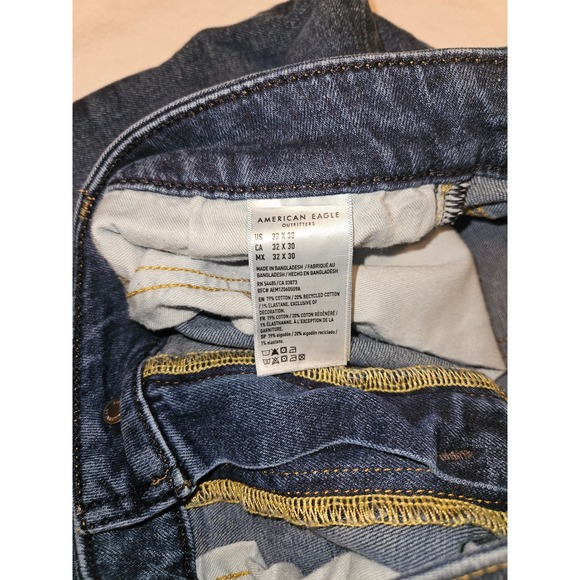American Eagle Mens Dark Wash Slim Fit Jeans Size 32x30 - Picture 2 of 4
